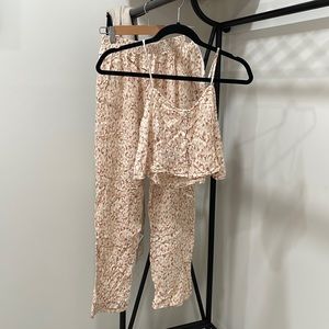 Amuse society print pants set